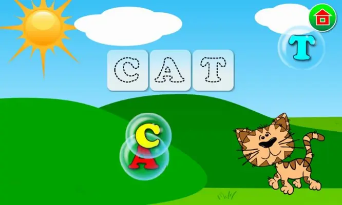 Word Bubbles for Kids android App screenshot 1